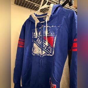 Majestic Blue and Red Men's Hoodie